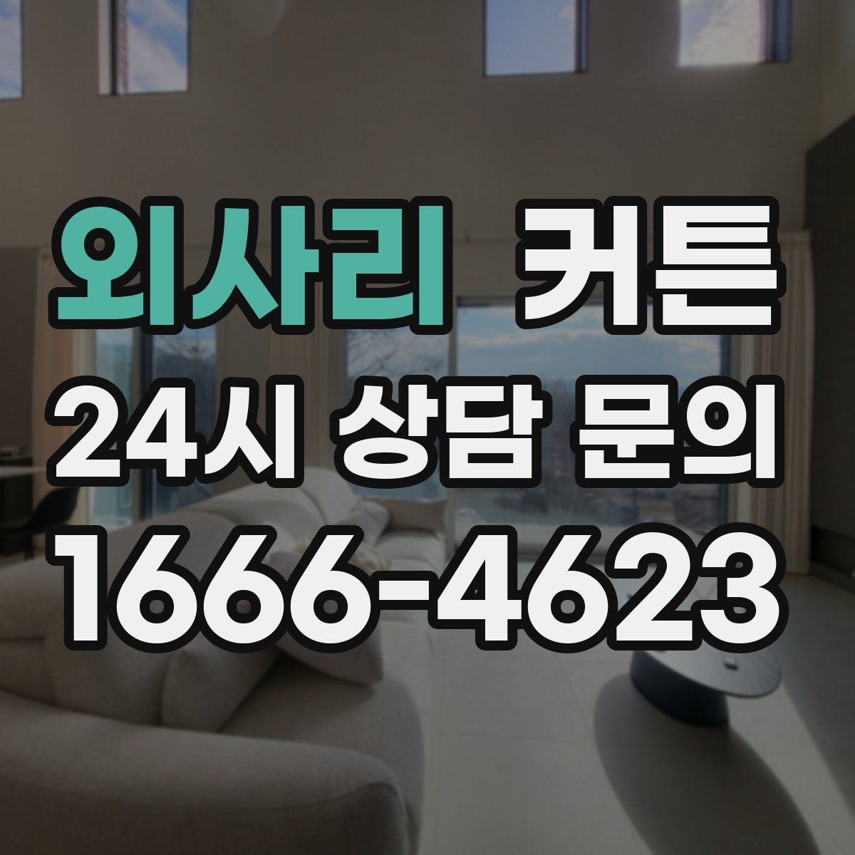 외사리 커튼