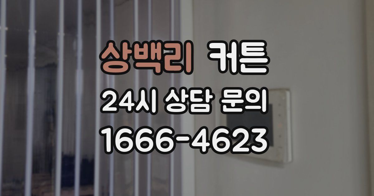 상백리 커튼
