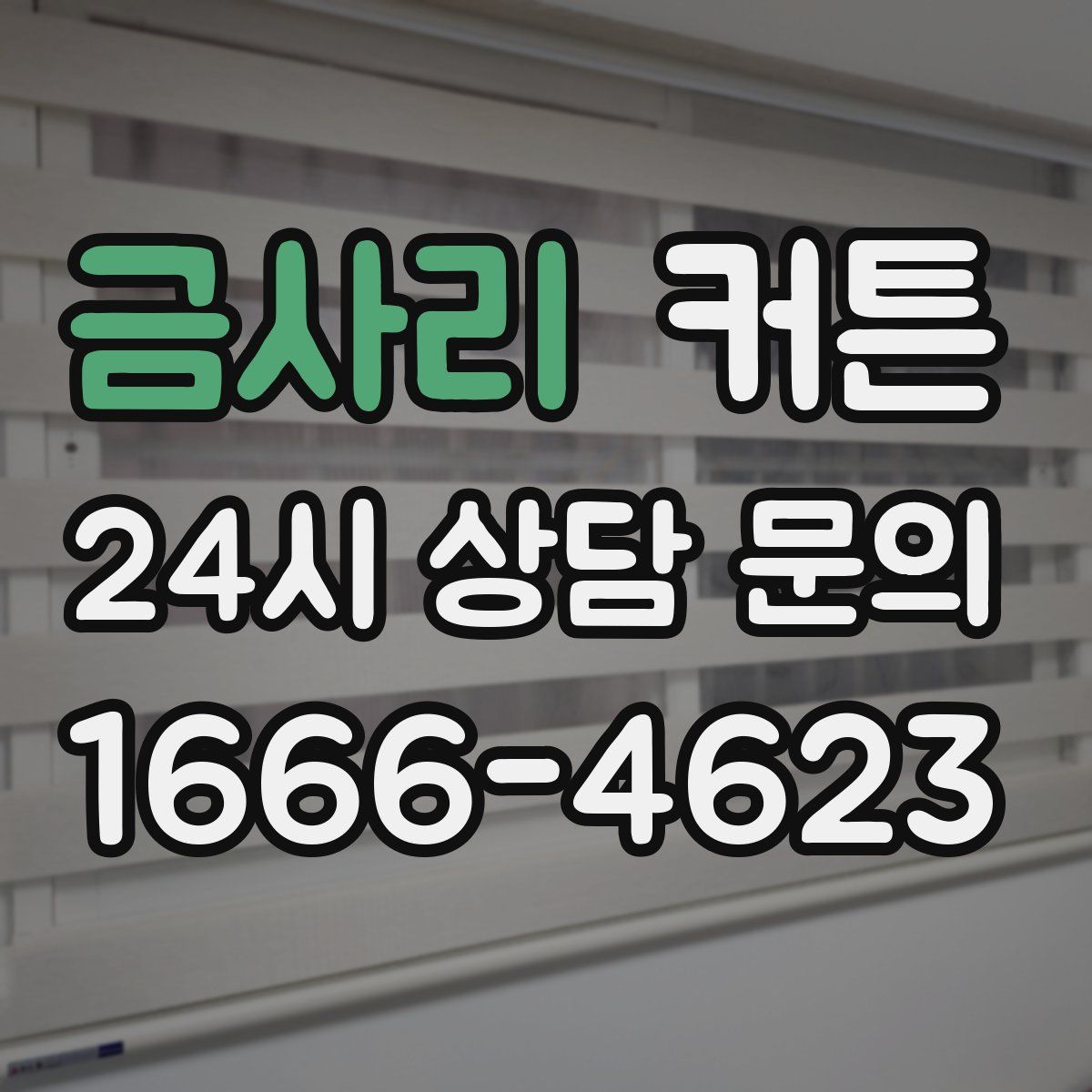 금사리 커튼