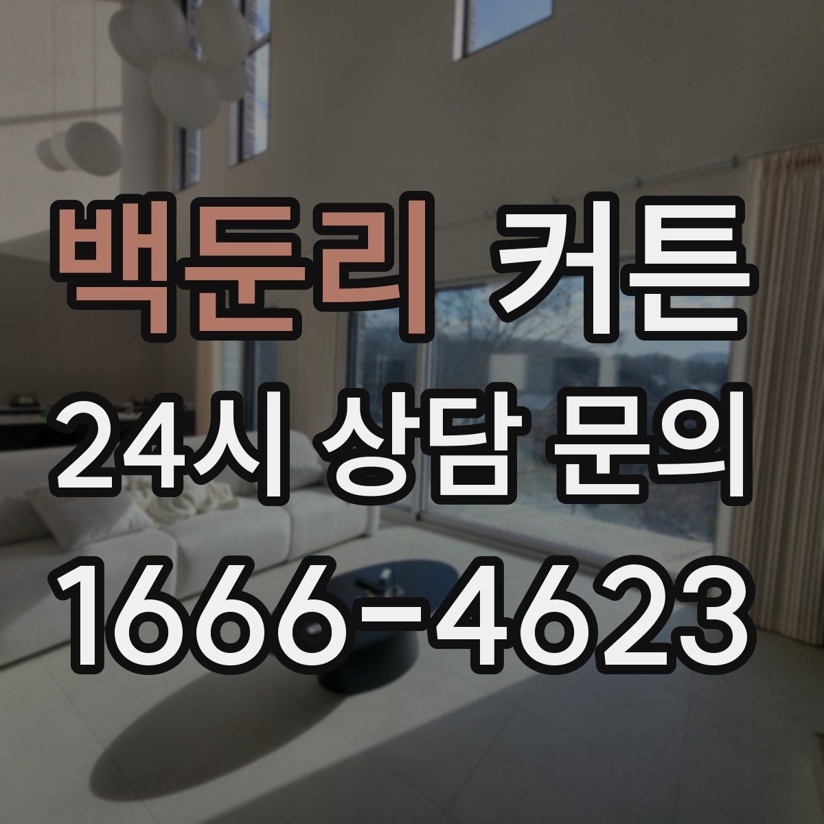 백둔리 커튼