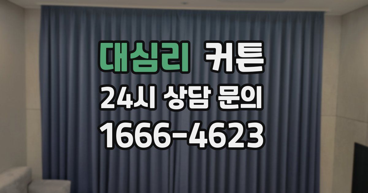 대심리 커튼