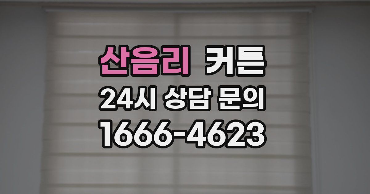 산음리 커튼