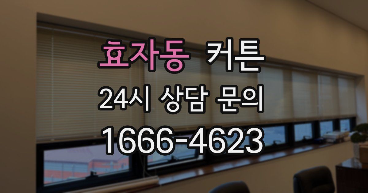 효자동 커튼