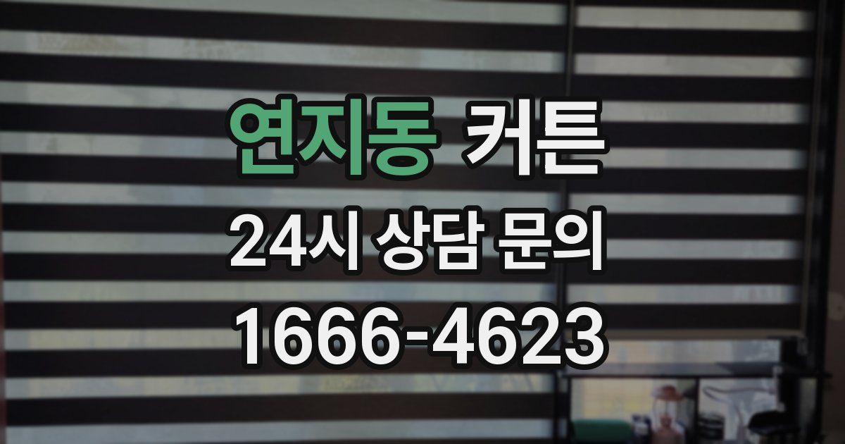 연지동 커튼