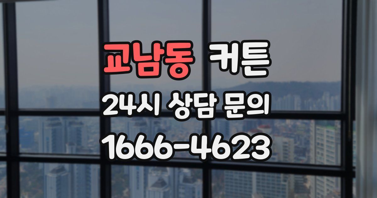 교남동 커튼
