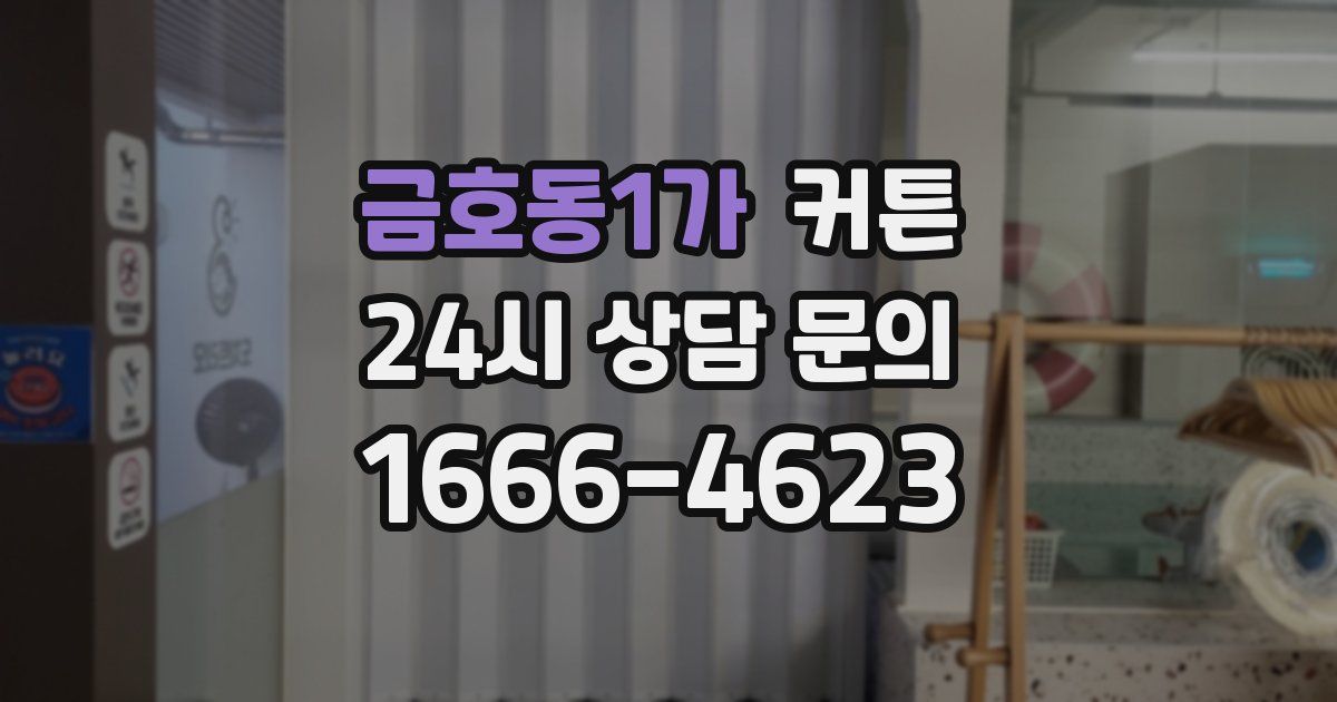금호동1가 커튼