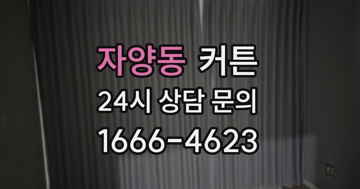 자양동 커튼