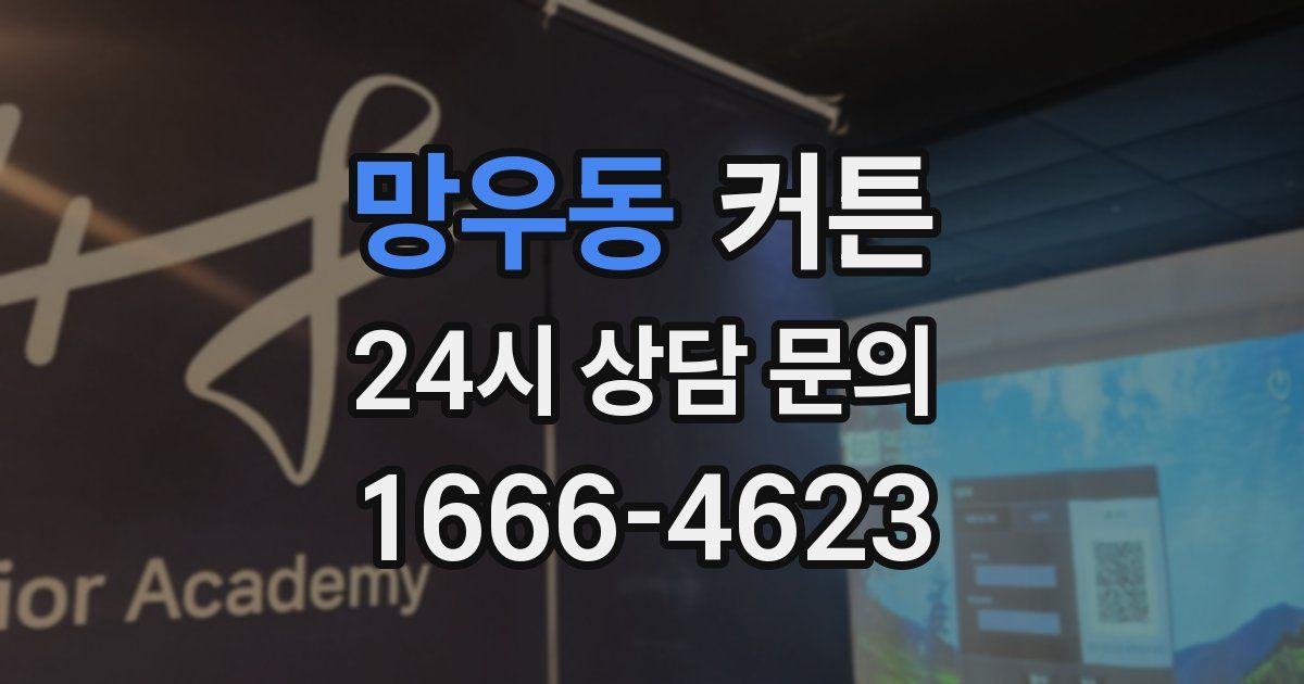 망우동 커튼