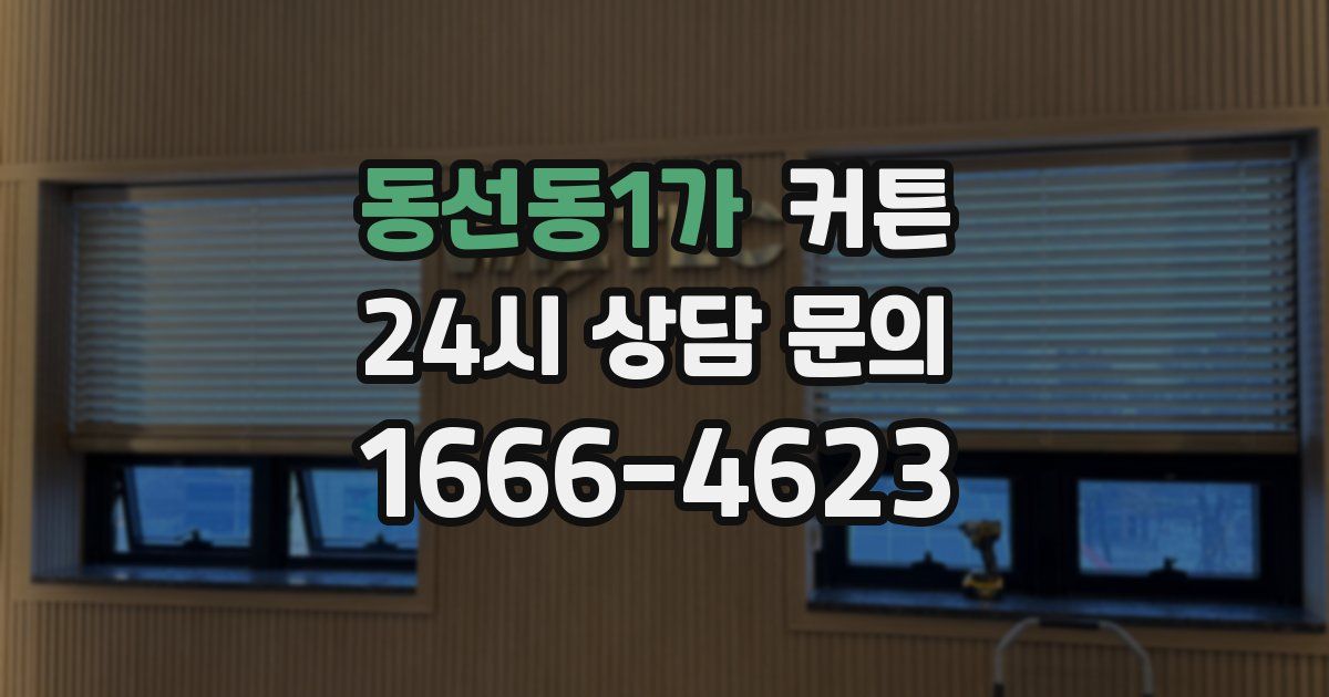 동선동1가 커튼