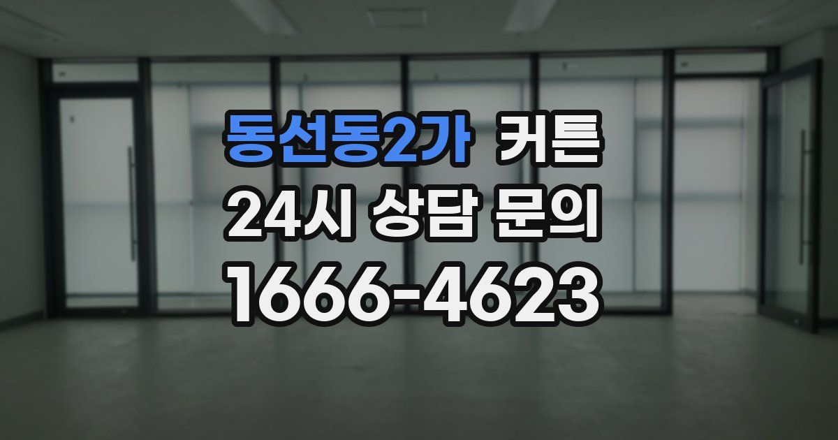동선동2가 커튼