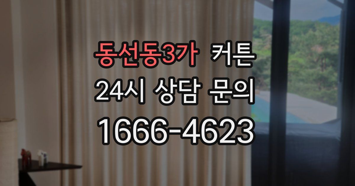 동선동3가 커튼