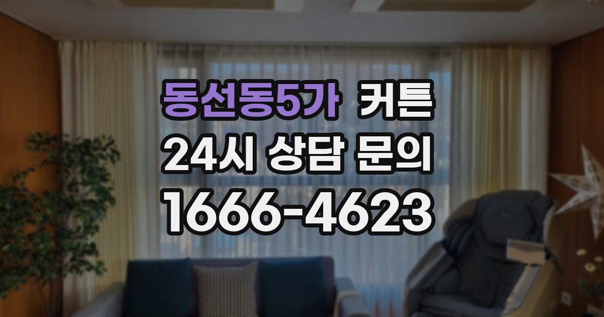 동선동5가 커튼