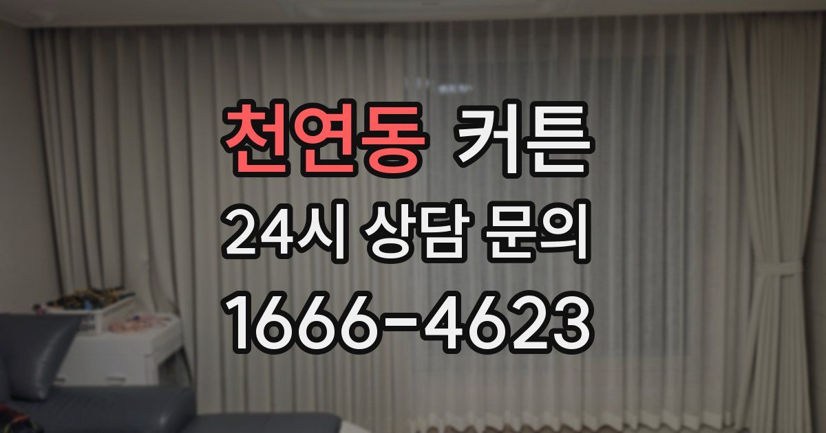 천연동 커튼