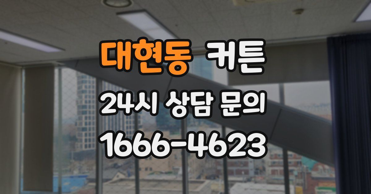 대현동 커튼