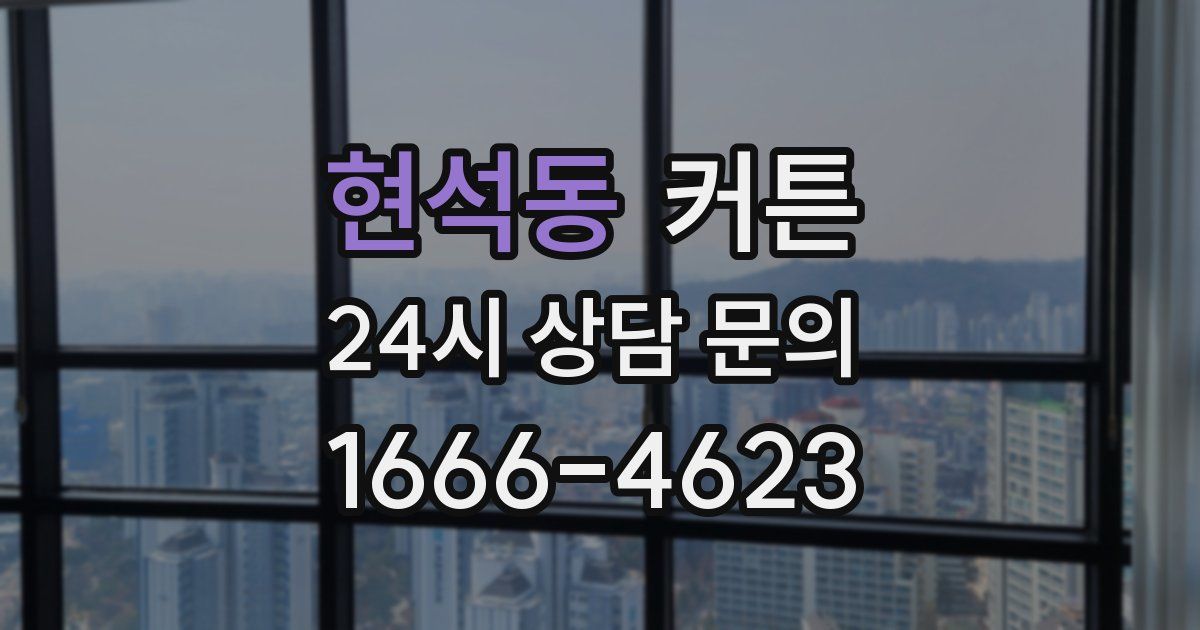 현석동 커튼