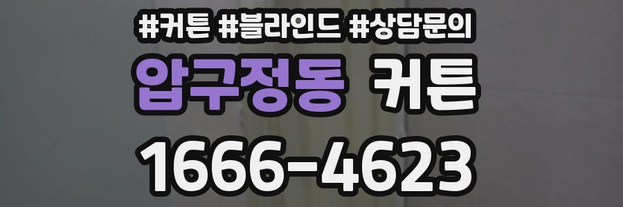 압구정동 커튼