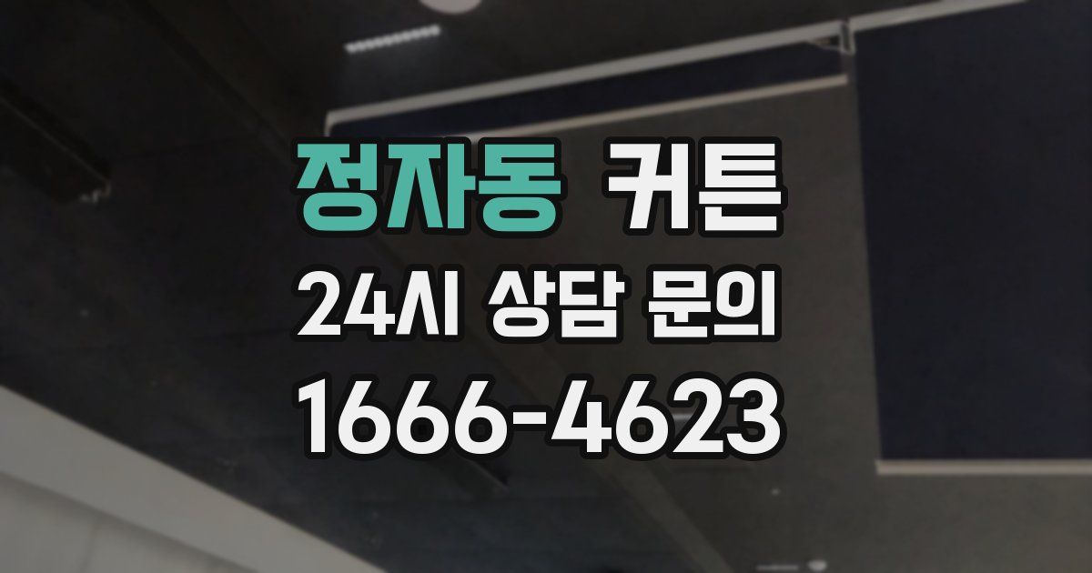 정자동 커튼
