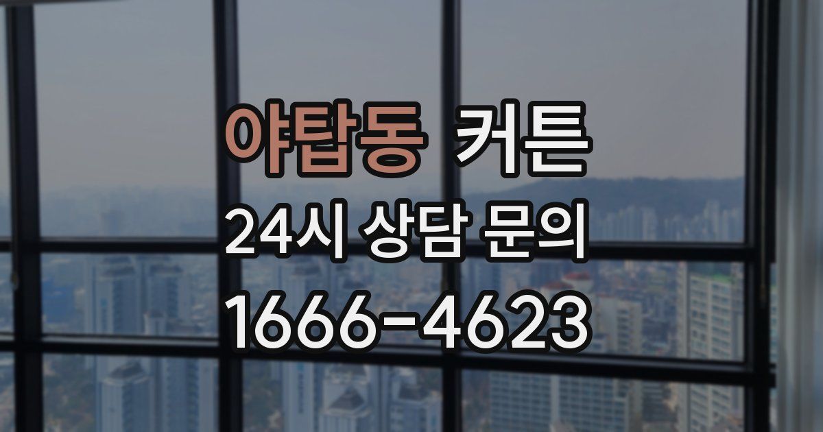 야탑동 커튼