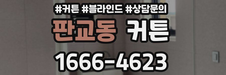 판교동 커튼