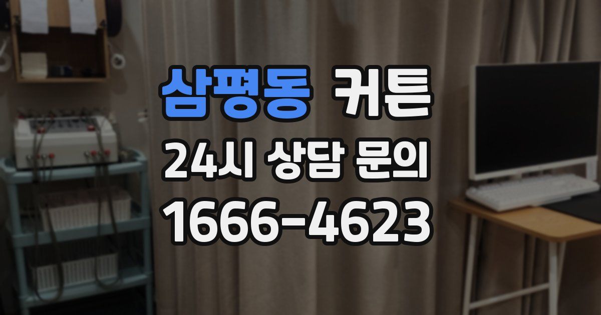 삼평동 커튼