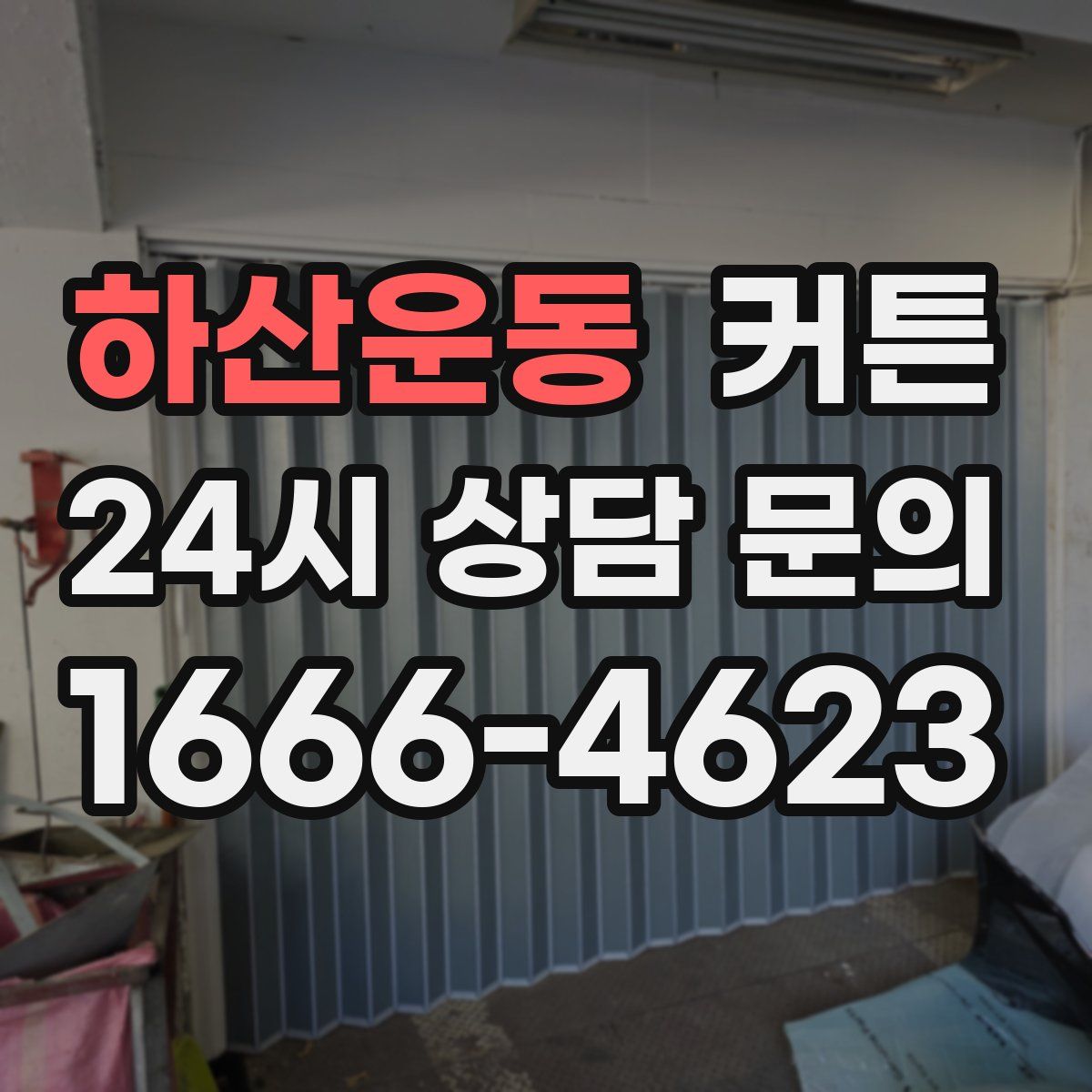하산운동 커튼