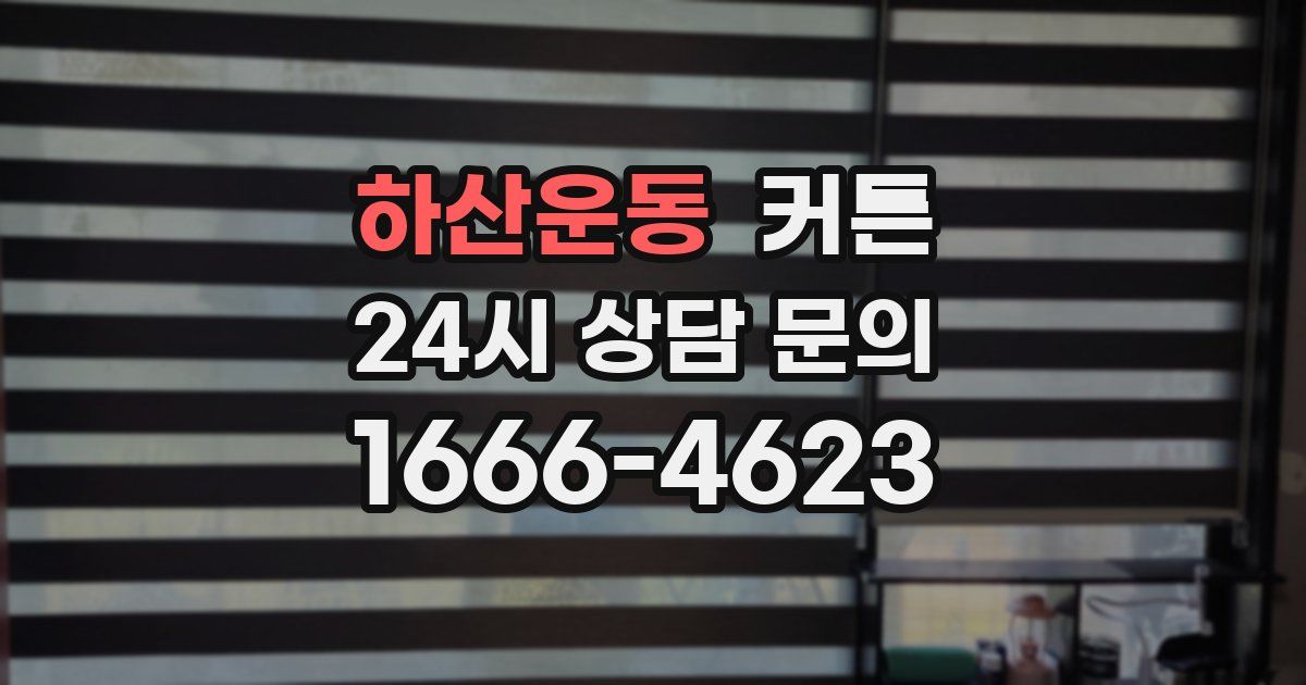 하산운동 커튼