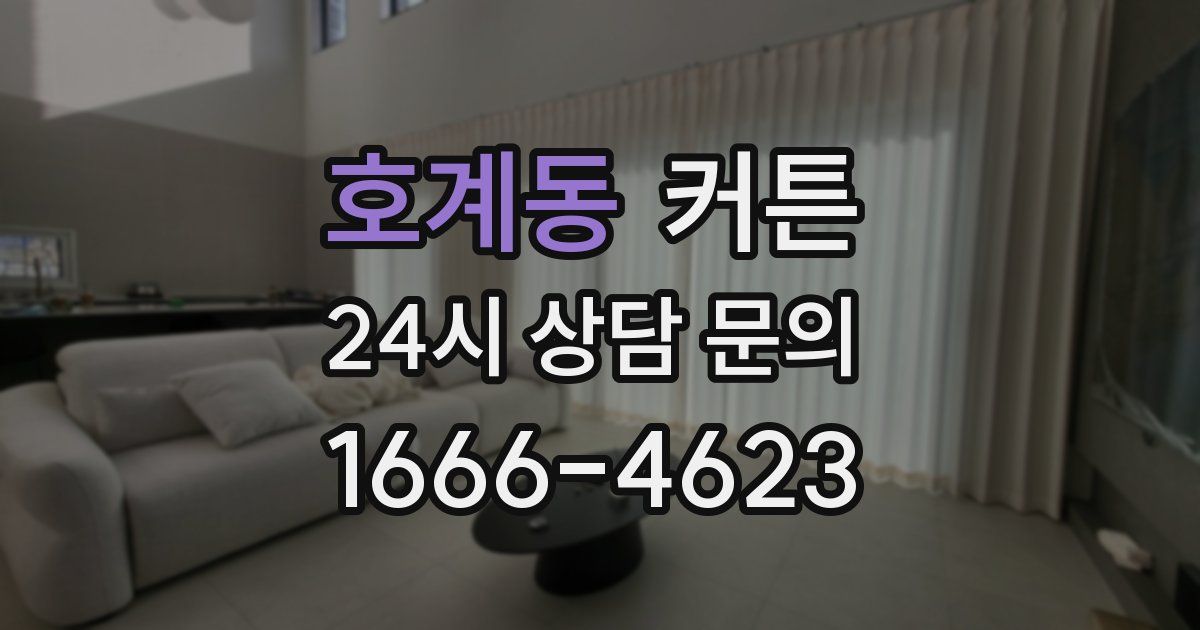 호계동 커튼