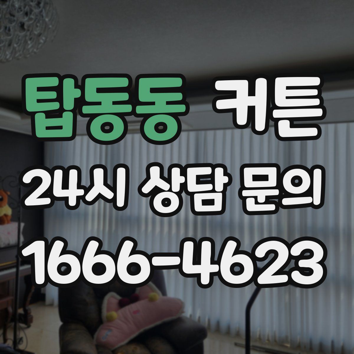 탑동동 커튼
