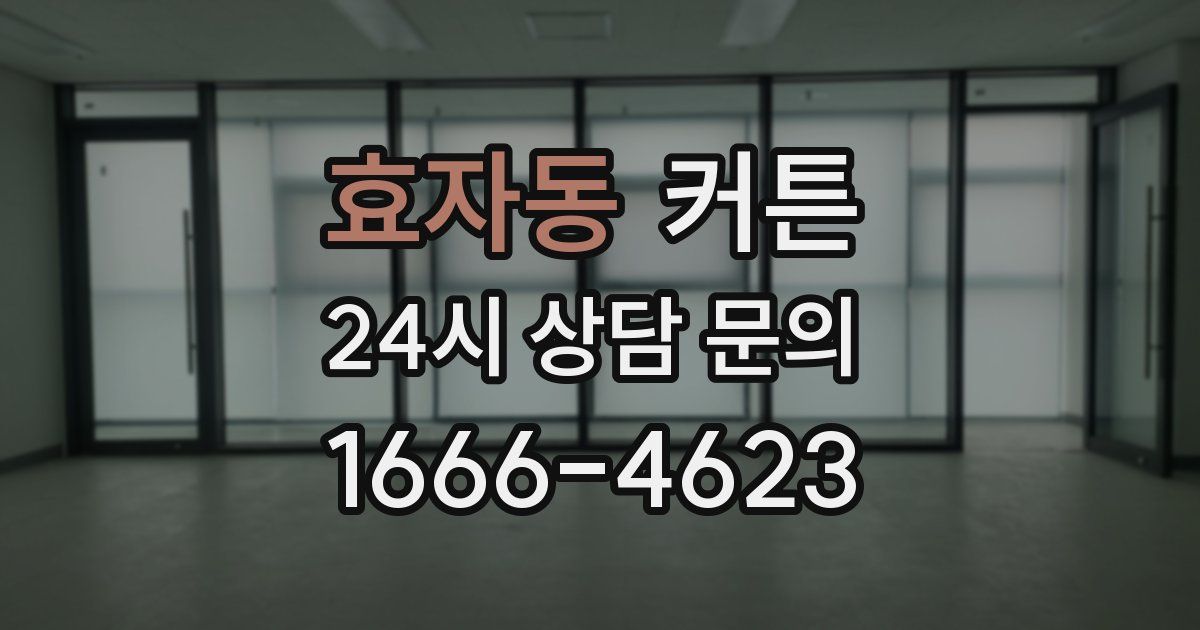 효자동 커튼