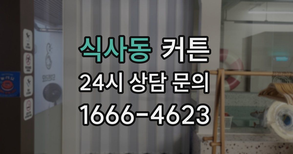식사동 커튼
