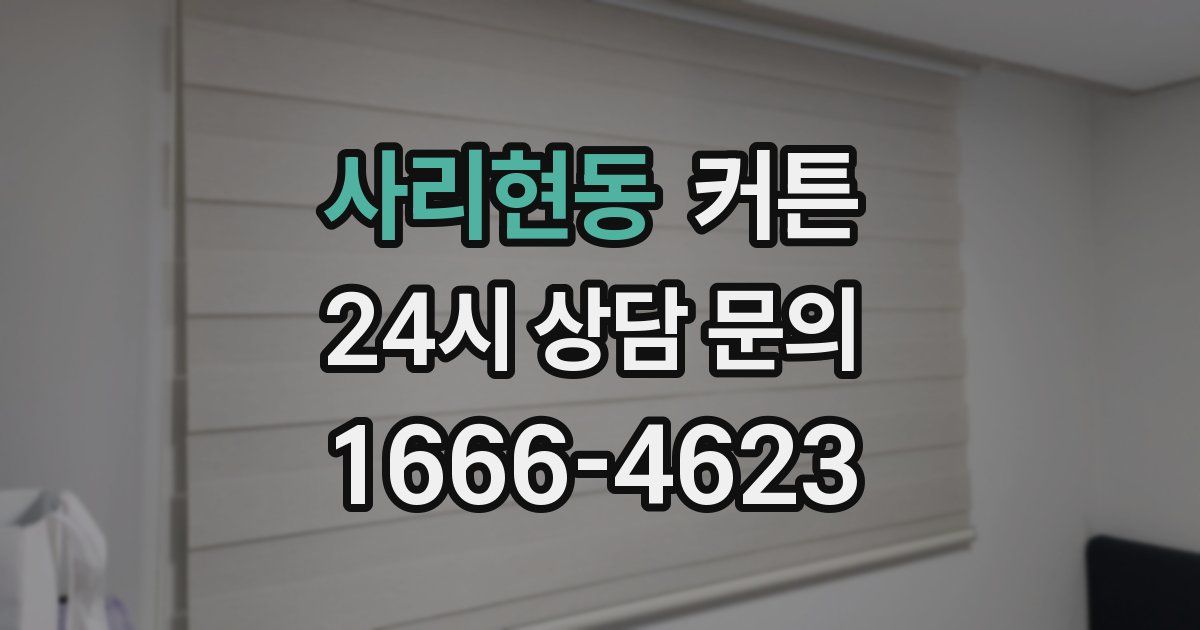 사리현동 커튼