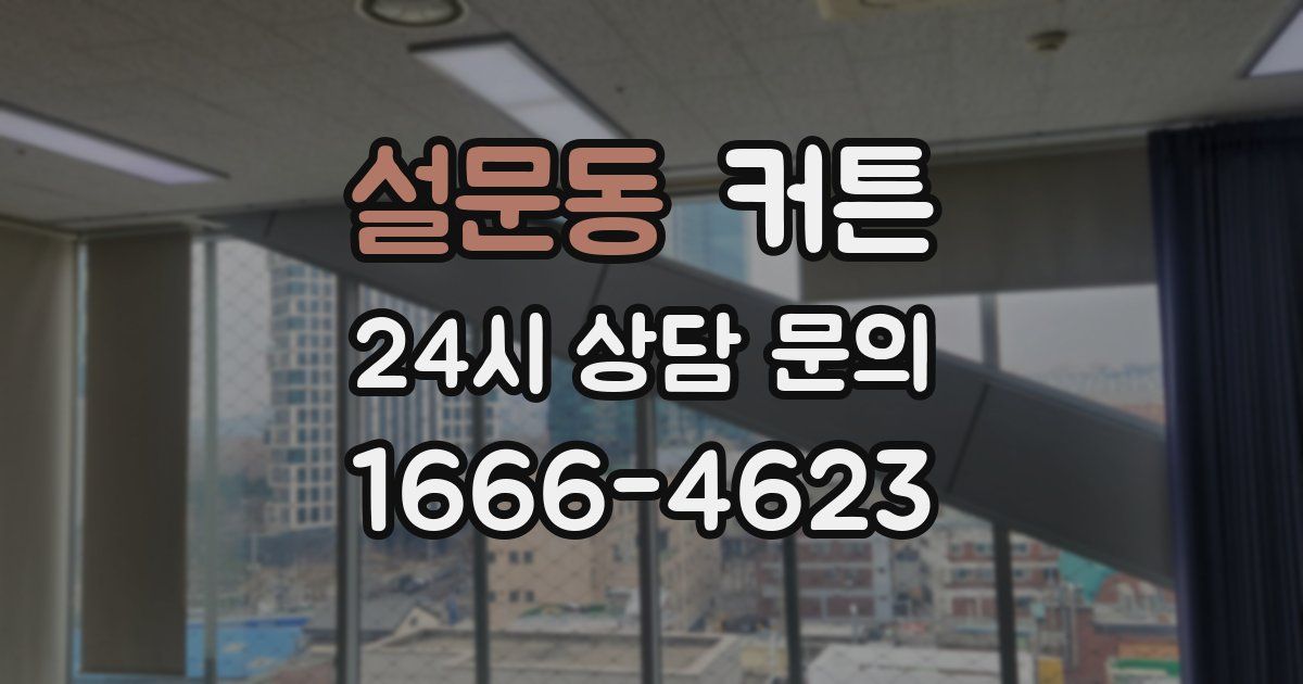 설문동 커튼