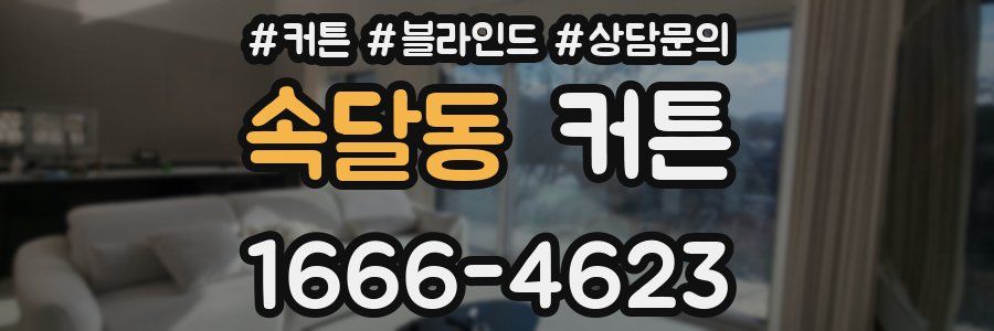 속달동 커튼