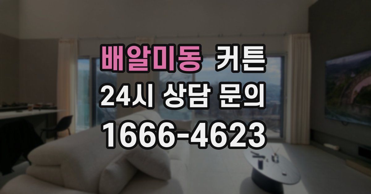 배알미동 커튼