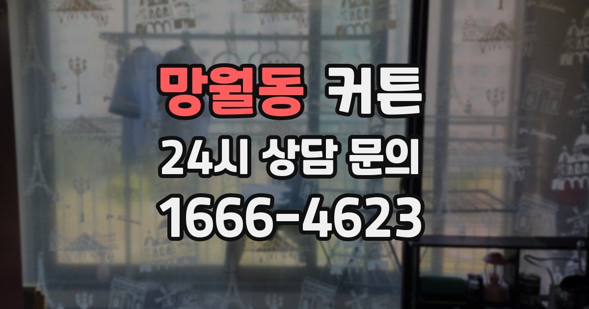 망월동 커튼