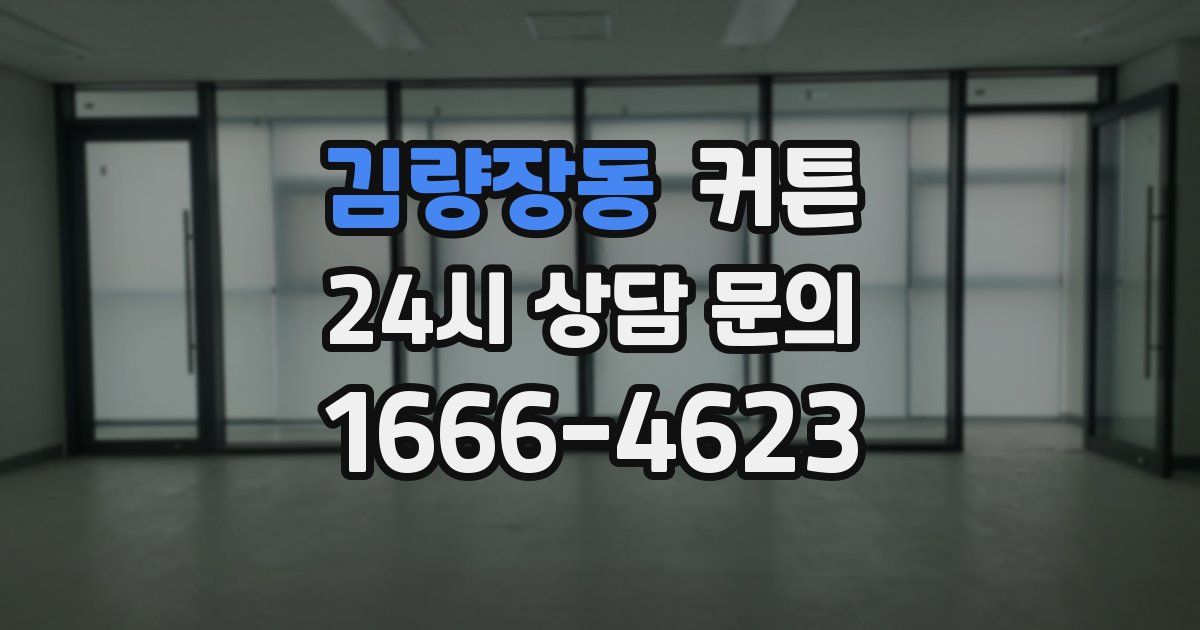 김량장동 커튼