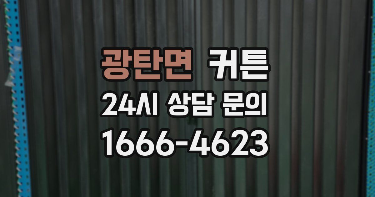 광탄면 커튼