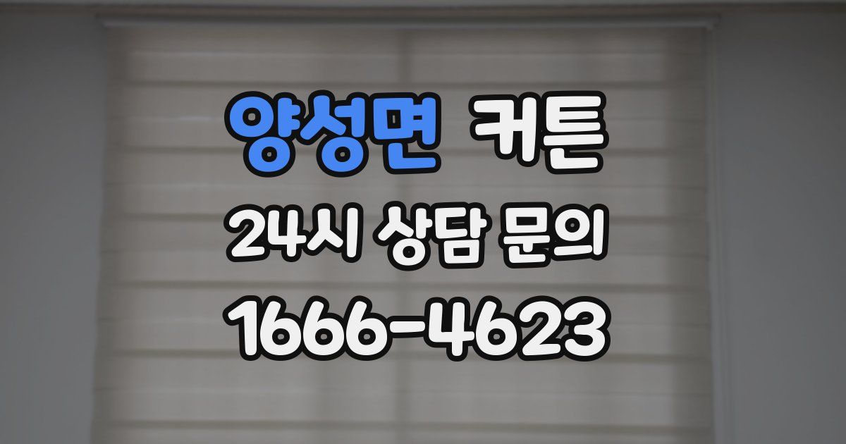 양성면 커튼