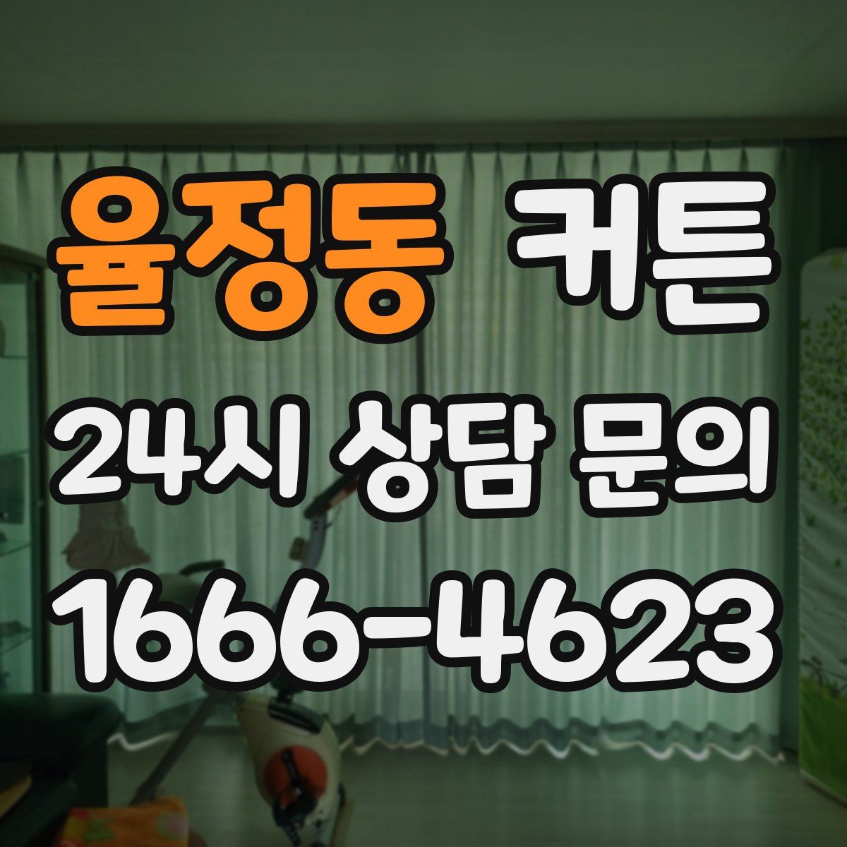 율정동 커튼