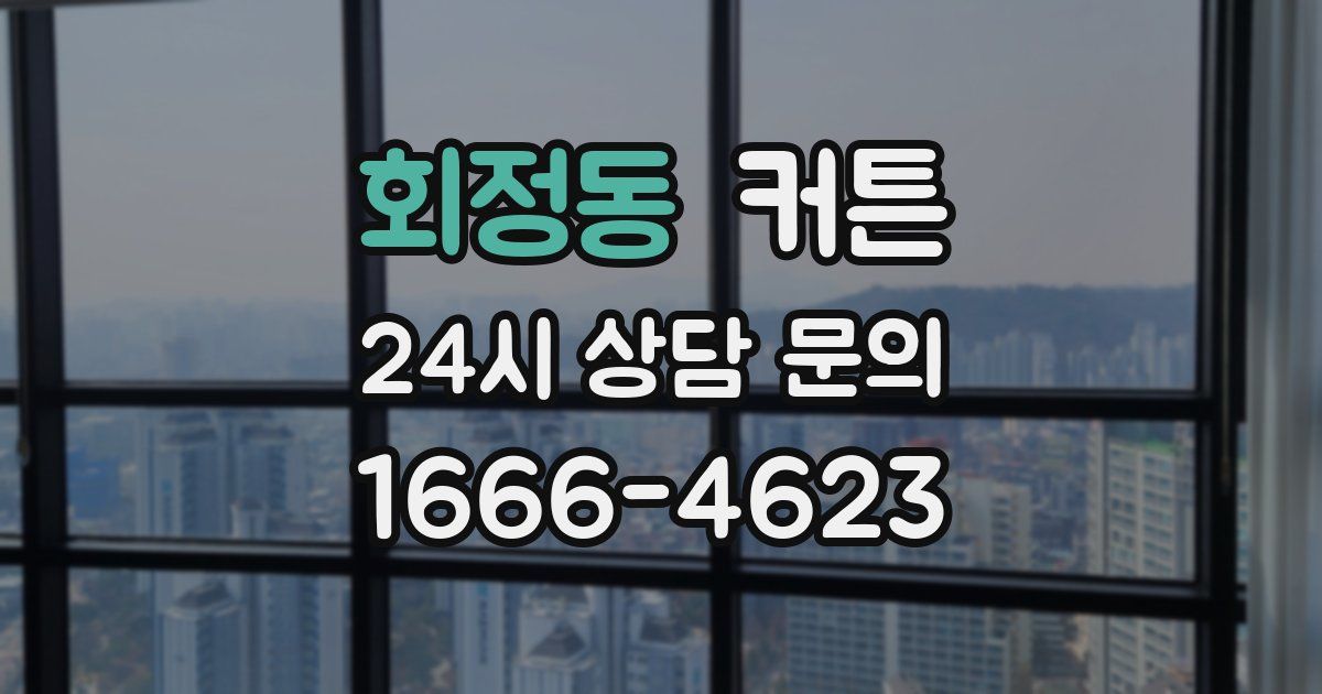 회정동 커튼