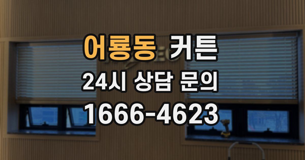 어룡동 커튼