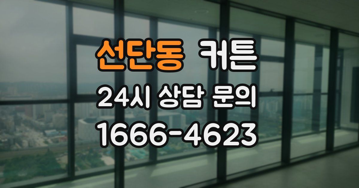 선단동 커튼