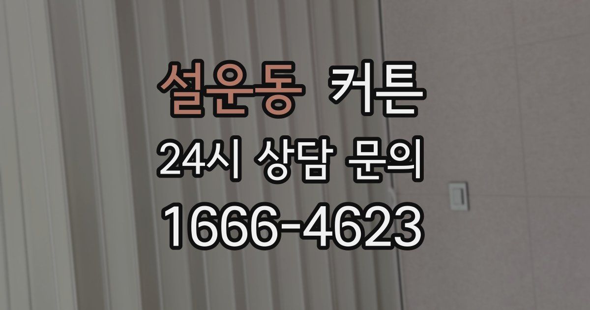 설운동 커튼
