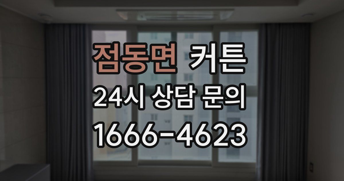 점동면 커튼
