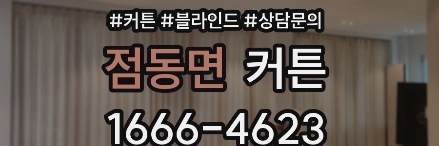 점동면 커튼