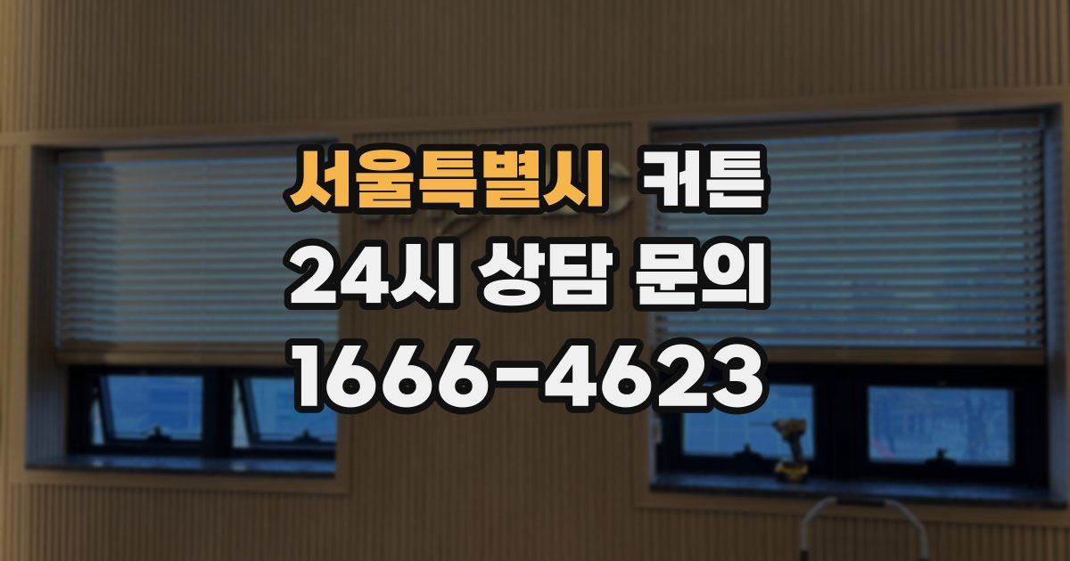 서울특별시 커튼