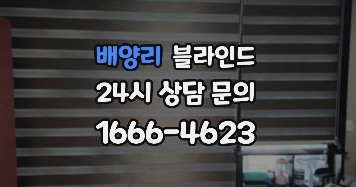 배양리 블라인드
