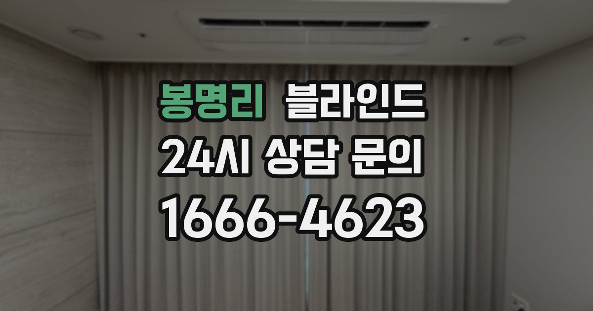 봉명리 블라인드