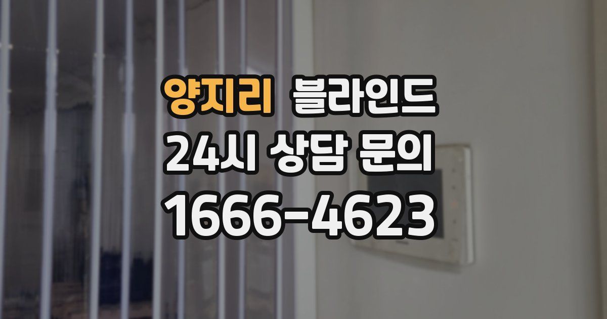 양지리 블라인드