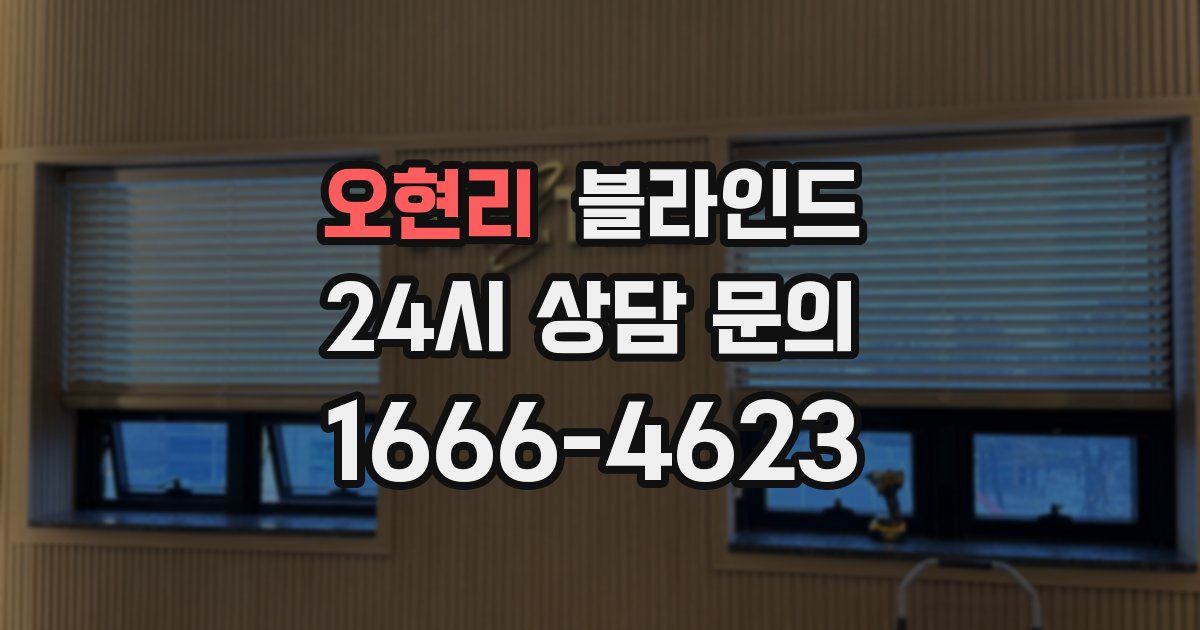 오현리 블라인드